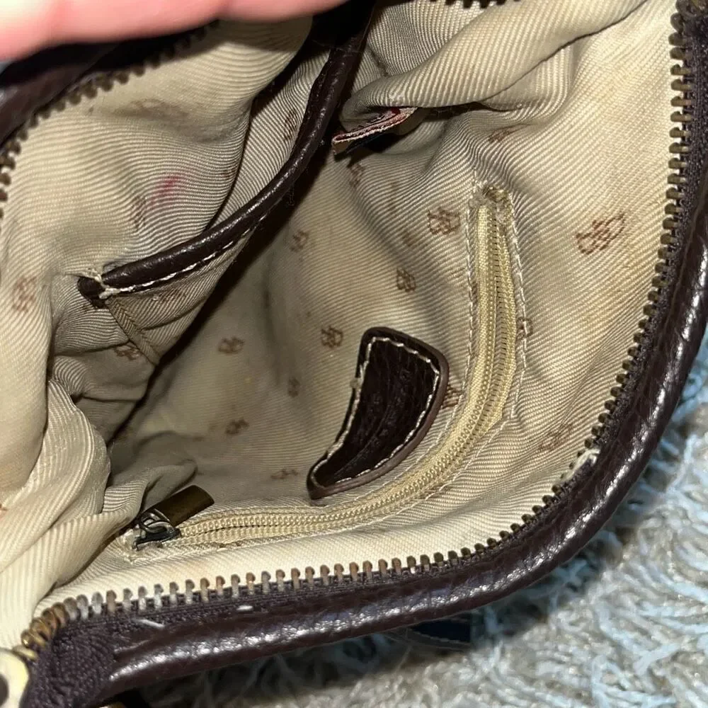 Dooney & Bourke Leather and Jacquard Crossbody Bag